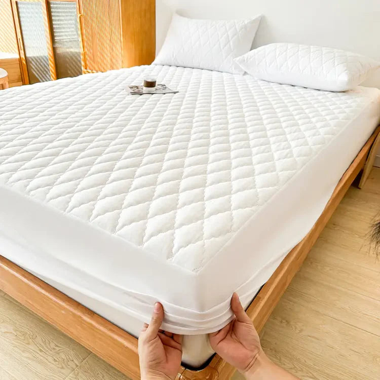 PROTETOR DE COLCHÓN IMPERMEABLE PREMIUM Y LLEVATE 2 FUNDAS GRATIS